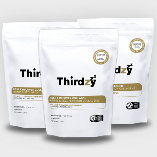 Thirdzy melatonin-free sleep formula packaging on a clean white background