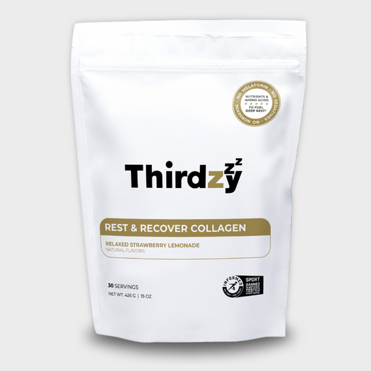 Thirdzy melatonin-free sleep formula packaging on a clean white background